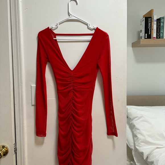 Red Cocktail Dress - Picture 2 of 4